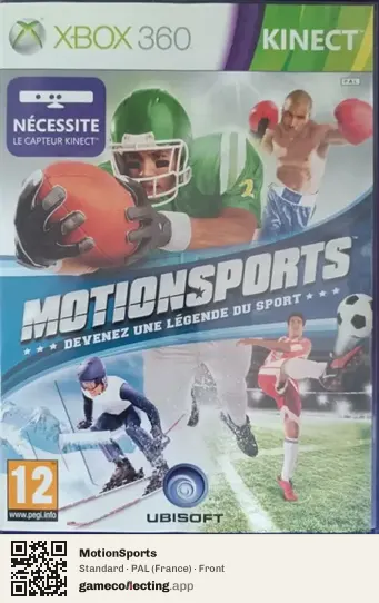 MotionSports Xbox 360, France box front