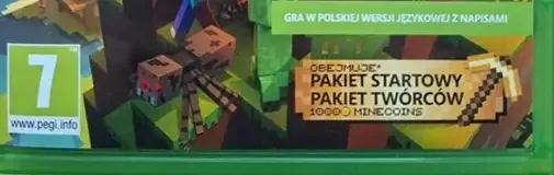 Minecraft, the PEGI square on its front