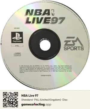 NBA Live 97 PlayStation, PAL disc