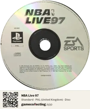 NBA Live 97 PlayStation, PAL disc