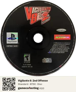 Vigilante 8: 2nd Offense PlayStation, NTSC disc