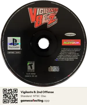 Vigilante 8: 2nd Offense PlayStation, NTSC disc