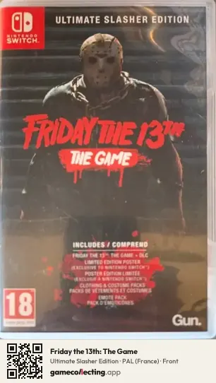 Friday the 13th: The Game Nintendo Switch, France box front