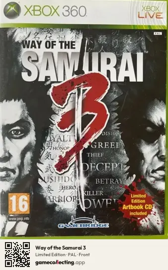 Way of the Samurai 3 Xbox 360, PAL box front