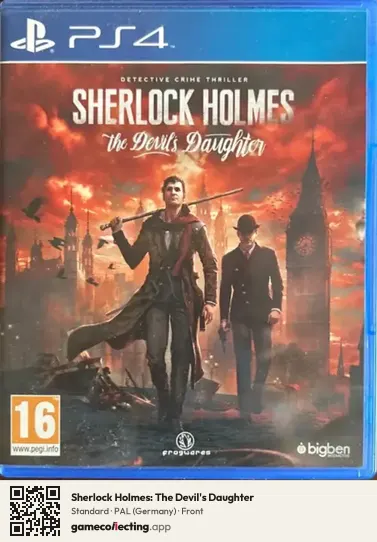 Sherlock Holmes: The Devil's Daughter PlayStation 4, Germany box front