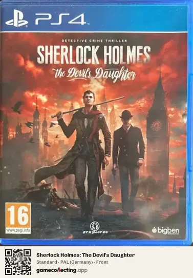 Sherlock Holmes: The Devil's Daughter PlayStation 4, Germany box front