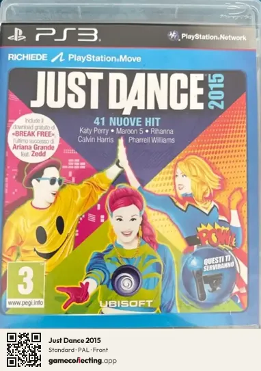 Just Dance 2015 PlayStation 3, PAL box front