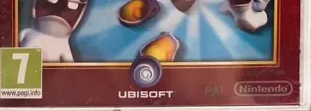 Rayman Raving Rabbids, the PEGI square on its front
