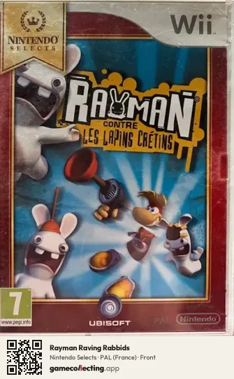 Rayman Raving Rabbids Nintendo Wii, France box front