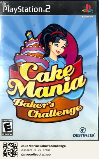 Cake Mania: Baker's Challenge PlayStation 2, NTSC box front