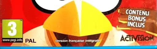 Angry Birds Trilogy, the PEGI square on its front