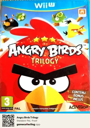 Angry Birds Trilogy Nintendo Wii U, PAL box front