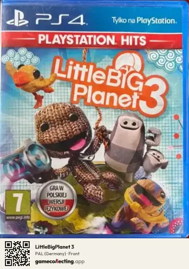 LittleBigPlanet 3 PlayStation 4, Germany box front