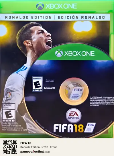 FIFA 18 Xbox One, NTSC box front