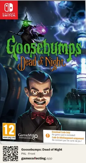 Goosebumps: Dead of Night Nintendo Switch, PAL box front