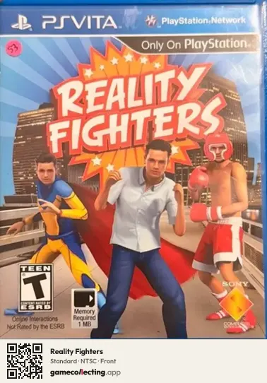 Reality Fighters PlayStation Vita, NTSC box front