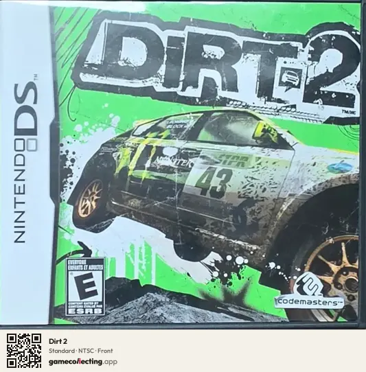 Dirt 2 Nintendo DS, NTSC box front