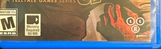 The Wolf Among Us, the ESRB box on its front