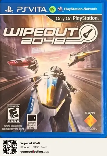 Wipeout 2048 PlayStation Vita, NTSC box front