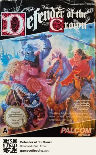 Defender of the Crown Nintendo Entertainment System, PAL box front