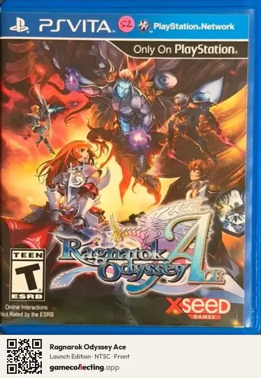 Ragnarok Odyssey Ace PlayStation Vita, NTSC box front
