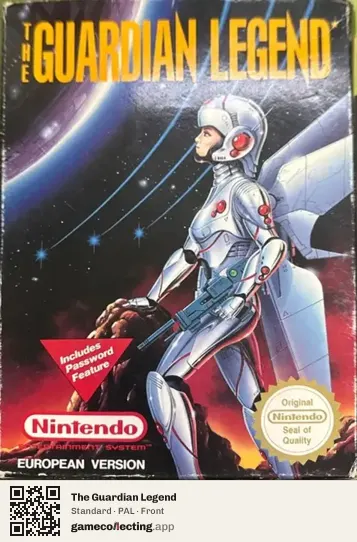 The Guardian Legend Nintendo Entertainment System, PAL box front