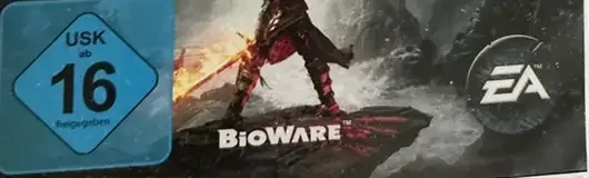 Dragon Age: Inquisition, the USK square on its front