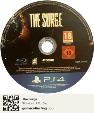 The Surge PlayStation 4, PAL disc