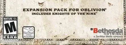 The Elder Scrolls IV: Shivering Isles, the ESRB box on its front