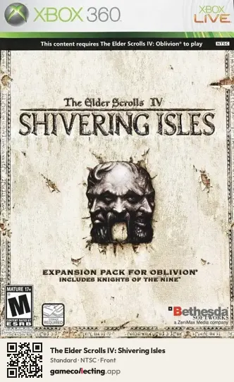 The Elder Scrolls IV: Shivering Isles Xbox 360, NTSC box front