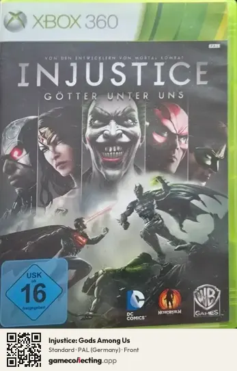 Injustice: Gods Among Us Xbox 360, Germany box front