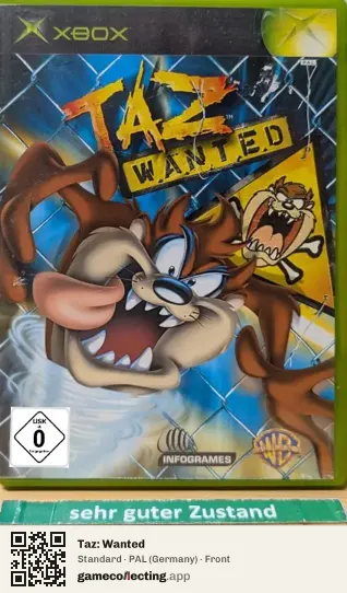 Taz: Wanted Xbox, Germany box front
