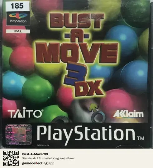 Bust-A-Move '99 PlayStation, United Kingdom box front