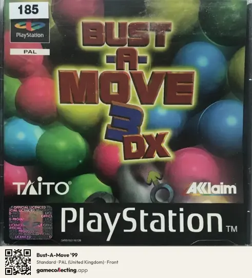 Bust-A-Move '99 PlayStation, United Kingdom box front