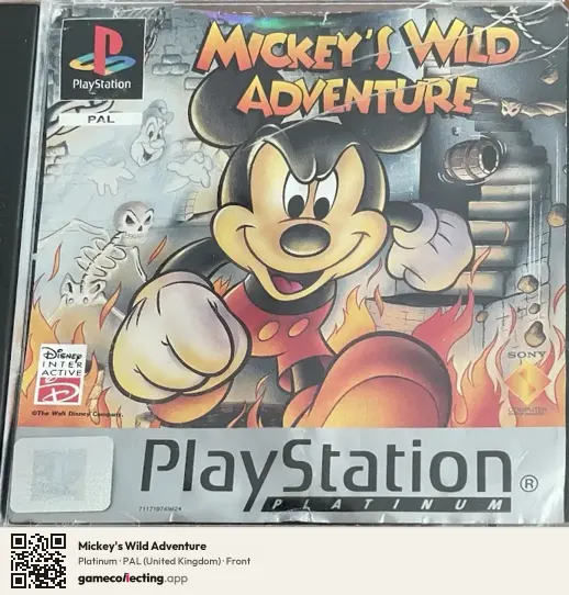 Mickey's Wild Adventure PlayStation, United Kingdom box front