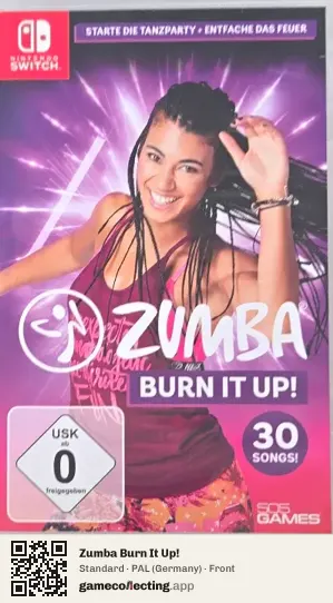 Zumba Burn It Up! Nintendo Switch, Germany box front