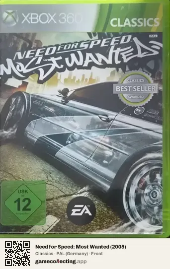 Need for Speed: Most Wanted (2005) Xbox 360, Germany box front