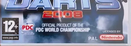PDC World Championship Darts 2008, the PEGI square on its front