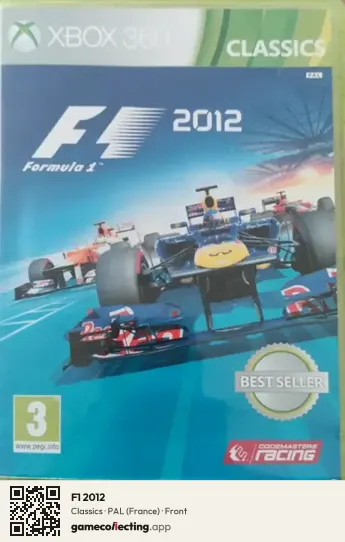 F1 2012 Xbox 360, France box front