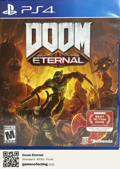 Doom Eternal PlayStation 4, NTSC box front