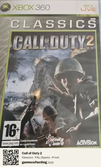 Call of Duty 2 Xbox 360, Spain box front