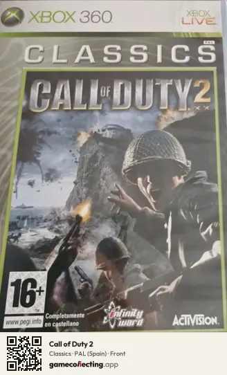 Call of Duty 2 Xbox 360, Spain box front