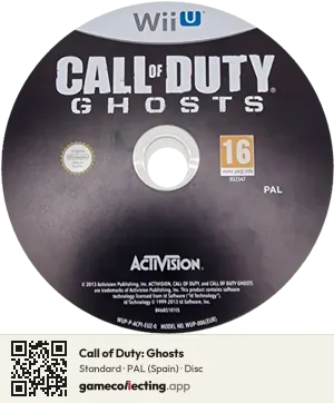 Call of Duty: Ghosts Nintendo Wii U, PAL disc