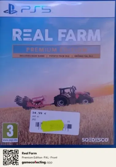 Real Farm PlayStation 5, PAL box front