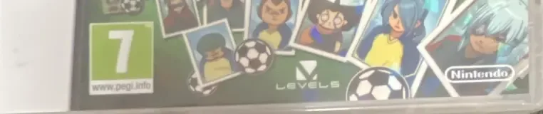 Inazuma Eleven, the PEGI square on its front