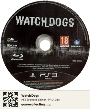 Watch Dogs PlayStation 3, PAL disc