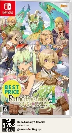 Rune Factory 4 Special Nintendo Switch, Asia box front