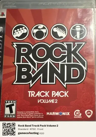Rock Band Track Pack Volume 2 PlayStation 3, NTSC box front