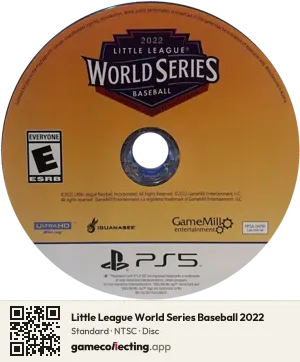 Little League World Series Baseball 2022 PlayStation 5, NTSC disc
