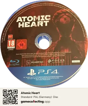 Atomic Heart PlayStation 4, PAL disc